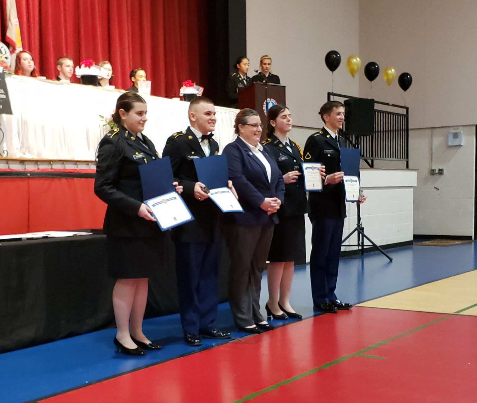 JROTC cadets receive awards at annual military ball awards event